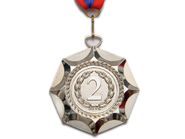 Медаль спортивная с лентой 2 место d - 6,5 см :Е04-2 GETSPORT 27873
