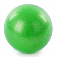 Мяч для художественной гимнастики AB2803B 15 см зеленый металлик 338742