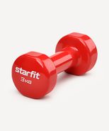 Гантель виниловая DB-101 3 кг, красный Starfit ЦБ-00001450
