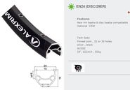 Обод EN24, 29"х19ммх36Н, A/V, двойной, SSE, черный. (XC/AM/Marathon) ALEX RIMS ZTB12194