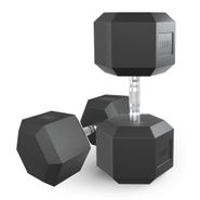 Гантель гексагональная UNIX Fit обрезиненная 50 кг, 2 шт. UNIX Fit™ DBHEX50x2