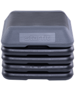 Степ-платформа SP-401 40х40х30 см, 5-уровневая, квадратная, с обрезиненным покрытием Starfit УТ-00016566