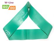 Эспандер-петля GO DO W-Line (3). Цвет: зелёный. Длина в сложенном виде 30,5 см. Ширина 5 см. Толщина 0,7 мм. W-650-0.7 GETSPORT 31721
