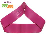 Эспандер-петля GO DO W-Line (5). Цвет: фуксия. Длина в сложенном виде 30,5 см. Ширина 5 см. Толщина 1,1 мм. W-650-1,1 GETSPORT 31723