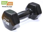 Гантель GO DO в виниловой оболочке. Вес 4  кг.  (Чёрный) GETSPORT 31730