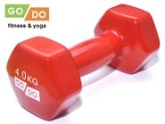 Гантель GO DO в виниловой оболочке. Вес 4  кг.  (Красный) GETSPORT 31730