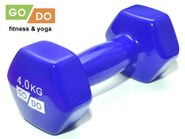 Гантель GO DO в виниловой оболочке. Вес 4  кг.  (Синий) GETSPORT 31730