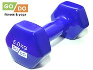 Гантель GO DO в виниловой оболочке. Вес 5  кг.  (Синий) GETSPORT 31731