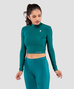 Женская футболка с длинным рукавом Majesty  emerald FA-WL-0201-EML, изумрудный XS FIFTY УТ-00016699