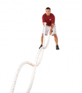 Канат тренировочный PERFORM BETTER Training Rope 12 м 10 кг диаметр 3,81 см белый