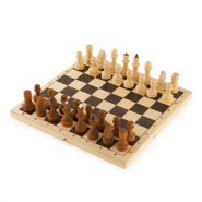 Шахматы обиходные парафин с доской 300х160х35 364581