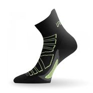 Носки Lasting RPC 906, microfiber+polypropylene, черный с серой подошвой и зеленой полоской, размер M, RPC906-M Lasting