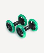 Ролики для пресса раздельные RL-107, черный/ярко-зеленый Starfit УТ-00019236