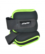 Утяжелители  для рук и ног Starfit WT-102 2x1,5 кг черные/зеленые УТ-00007284