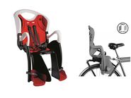 Сидение заднее BELLELLI Tiger Clamp, черно-белое с красной вставкой BELLELLI NBE80194