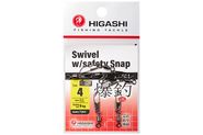 Карабин с вертлюгом HIGASHI Swivel w/Safety Snap #4