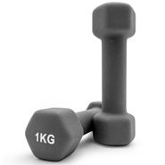 Гантель UNIX Fit неопреновая 1 кг Grey, 2 шт. UNIX Fit™ DBNEO1GYx2