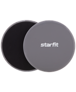 Глайдинг диски для скольжения Core FS-101, серый/черный Starfit УТ-00019239