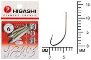 Крючок HIGASHI Akitakitsune ringed #6 White UV