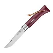 Нож Opinel №8 Trekking, нержавеющая сталь, бордовый, 002213 Opinel