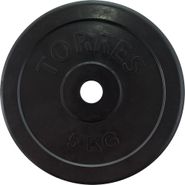 Диск обрезин. "TORRES 5 кг" арт.PL50705, d.25мм, металл в резиновой оболочке, черный TORRES PL50705