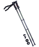 Палки для скандинавской ходьбы Longway, 77-135 см, 2-секционные, чёрный/ярко-зелёный Berger УТ-00010960