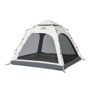 Палатка Naturehike Ango Automatic CNK2550WS010 трёхместная, малая, c навесом, светло-серая с серым Naturehike 6927595785782