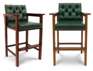 Стул бильярдный Честер ясень (№4,Винилискожа D.Green,Винилискожа (Dark Geen Темно-зеленый) цвет №206 ш1,44м) Фабрика «Старт» СтБ.Чс.Яс#№4