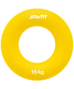 Эспандер кистевой ES-404 "Кольцо", диаметр 8,8 см, 15 кг, жёлтый Starfit УТ-00015544