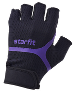 Перчатки для фитнеса WG-103, черный/фиолетовый XS Starfit УТ-00020813