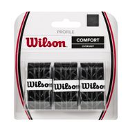 Овергрип Wilson Profile Overgrip, WRZ4025BK, 0,5 мм, размер 2,5см*120см,3 шт, черный