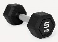 Гантель гексагональная DB-301PRO 5 кг, обрезиненная, черный Starfit ЦБ-00003799