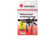 Карабин с вертлюгом HIGASHI Rolling Swivel w/Interlock Snap #5