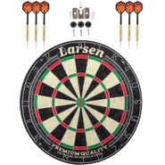 Набор для игры в дартс (мишень Larsen DG51004, сизаль, 45 см + 6 дротиков Larsen DG81016 латунь 18 г Larsen 371325