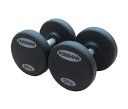 Обрезиненные фиксированные гантели FOREMAN FM/ARD 18 кг, черный, наклейка редизайн FOREMAN FM\ARD-18KG\BK-FL-00