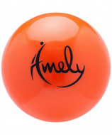 Мяч для художественной гимнастики Amely AGB-301 19 см оранжевый УТ-00019940