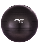 Мяч гимнастический STAR FIT GB-101 55 см черный (антивзрыв) УТ-00008854