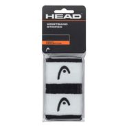 Напульсники HEAD 2,5" stripped, 285865-BKWH, ширина 7см, 90% нейлон, 10% эластан, пара, бело-черный 2,5''