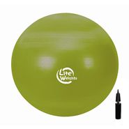 Мяч гимнастический  Lite Weights 1866LW (65 см, антивзрыв, с насосом, салатовый)
