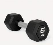 Гантель гексагональная DB-301PRO 6 кг, обрезиненная, черный Starfit ЦБ-00003800