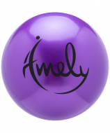 Мяч для художественной гимнастики Amely AGB-301 19 см фиолетовый УТ-00019938