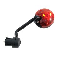 Зеркало круглое D:2" выпуклое с красным фонариком ТАЙВАНЬСКИЕ ПРОИЗВОДИТЕЛИ NTB17110