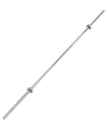 Гриф для штанги STARFIT BB-103 прямой, d=25 мм, металлический, с металлическими замками, 180 см