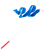 Лента для художественной гимнастики Amely AGR-201 6 м с палочкой 56 см голубой УТ-00012833