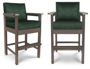 Стул бильярдный Techno ясень  (Grey_bristol,Lambre_grey,декор серебро) СтБ.TCH.Яс#Grey_bristol,декорсеребро