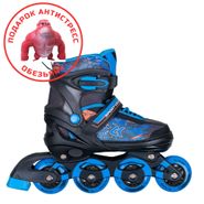 Раздвижные роликовые коньки CK-SK-A310-2 Blue (антистресс обезьяна в подарок) (XS (25-28)) Alpha Caprice CK-SK-A310-2