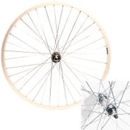 Колесо 20" перед., обод одинар. ал. б/пист., втулка ст., гайки, сер. ВЕЛООЛИМП ZVO23034