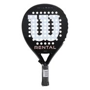 Ракетка для падела WILSON Rental Padel Racket V1 BKWH, WR203211U2, стекловолокно, черный