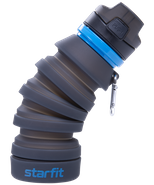 Бутылка для воды складная Pro FB-100, с карабином, серый Starfit УТ-00019225