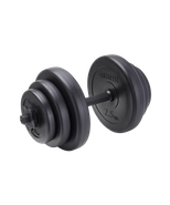 Гантель разборная пластиковая в коробке BASEFIT DB-717, 9 кг